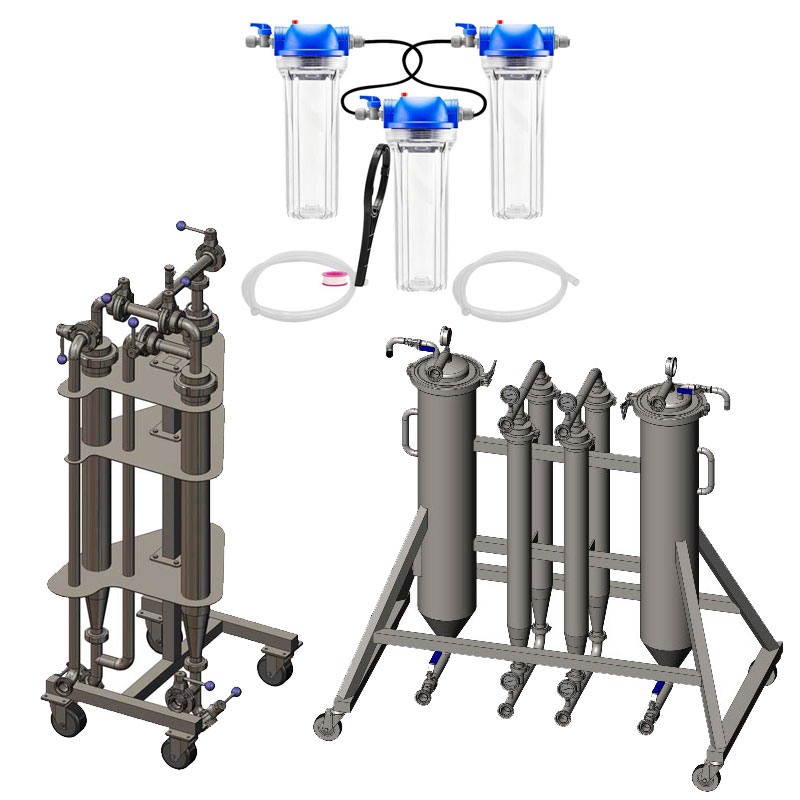 Mechanical filters for cider filtration