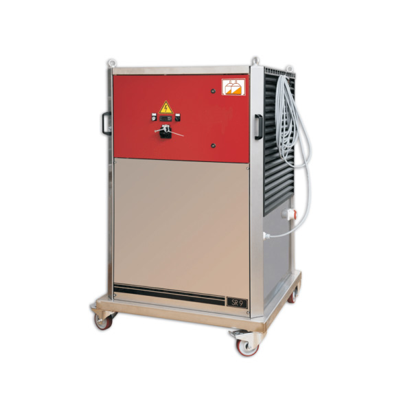 Compact flow-through beer coolers