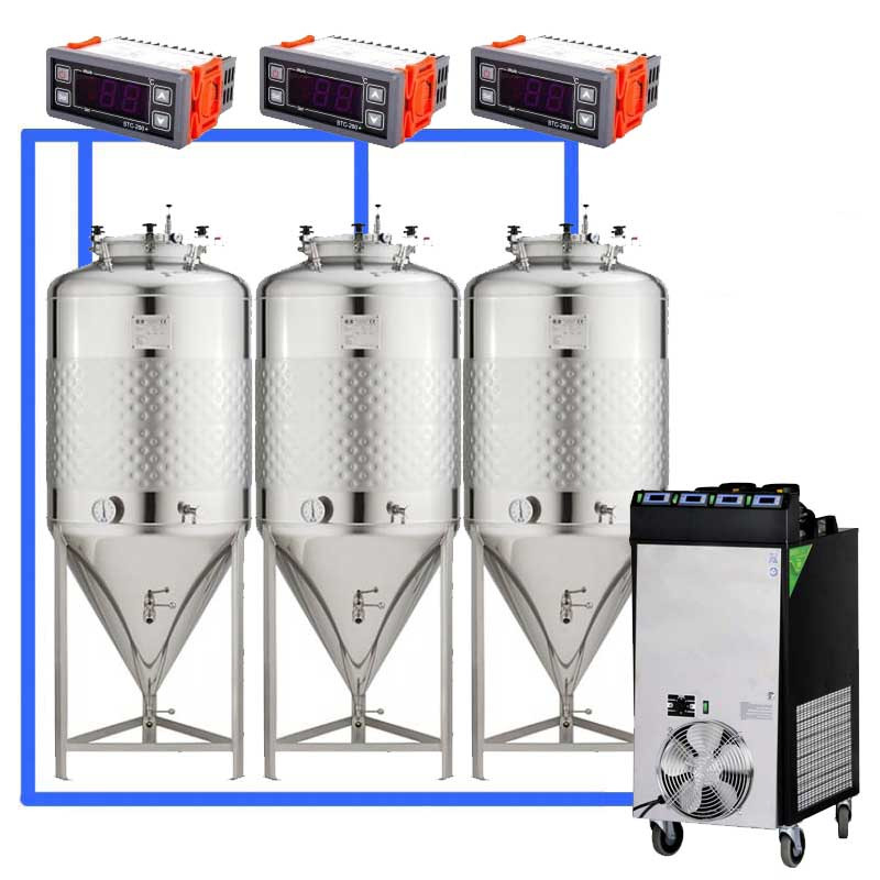Kompaktowe systemy fermentacji z niskociśnieniowymi zbiornikami 1.2 bar